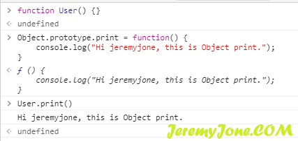User 调用 Object 的 print方法